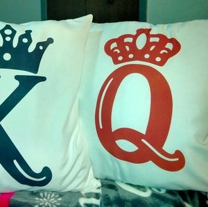 Queen with Crown Accent Pillow Case